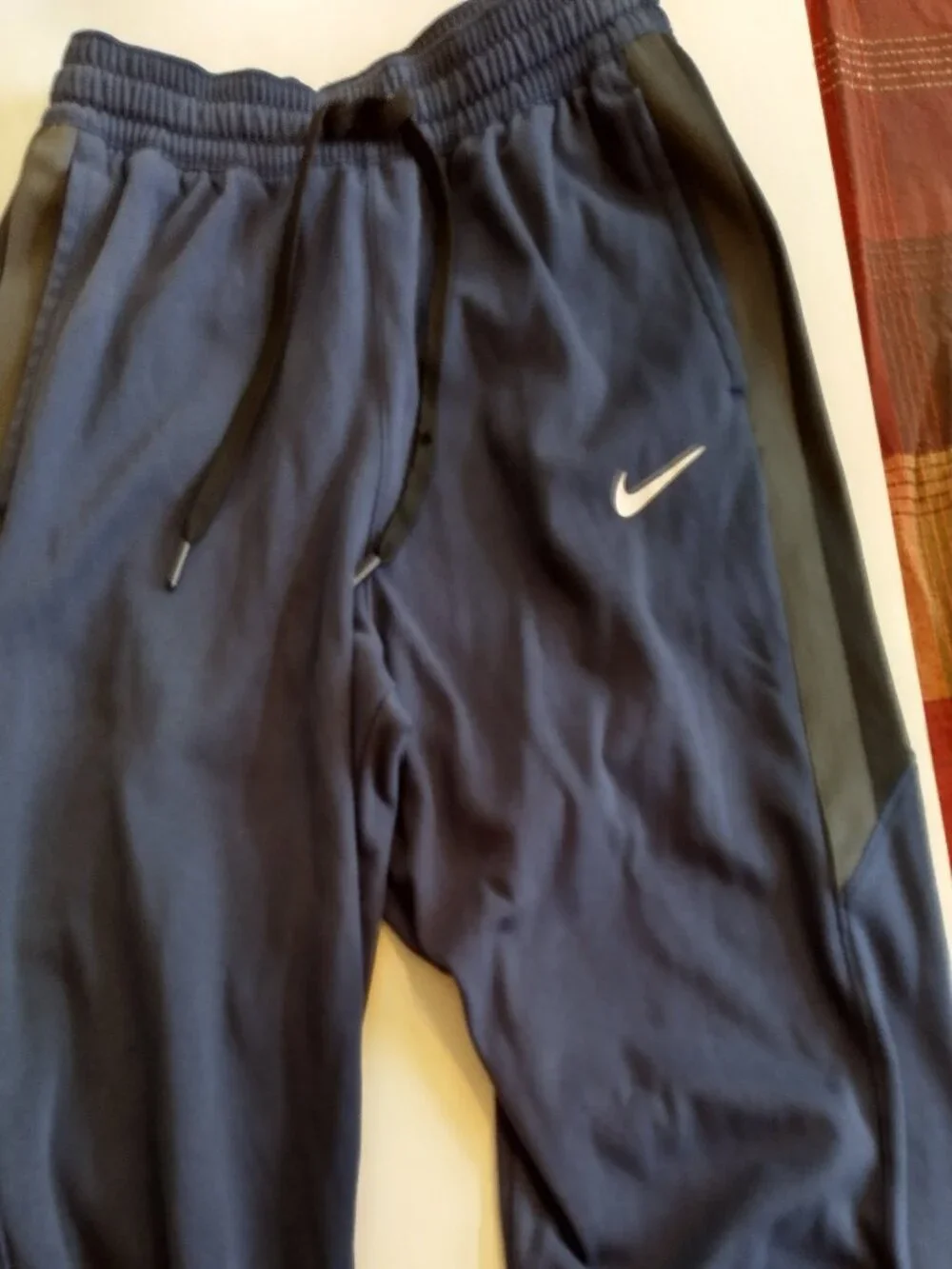 Men's Niki Terma-Fit Athletic Pants Large Navy Blue